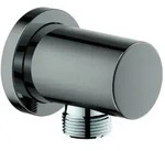 Grohe Rainshower Wandanschlussbogen 27057A00 hard graphite, runde Rosette, DN 15