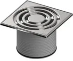 TECEdrainpoint S Rostrahmen 3660004 142x142mm, Edelstahl, mit Designrost
