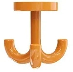 Hewi 477 Haken 477.90.05024 3-fach, drehbar, orange
