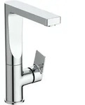 Ideal Standard Edge Waschtischarmatur A7110AA mit Ablaufgarnitur, hohem...