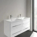 Villeroy und Boch Avento Schrank-Doppelwaschtisch 4A23CKR1 1200 x 470 x 160 mm,...