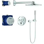 Grohe SmartControl Duschsystem Unterputz 34709000 chrom, mit 3 Absperrventilen, rund