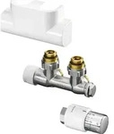 Oventrop Anschlussset 1184184 Eck, wei&szlig;, Uni SH