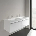 Villeroy und Boch Venticello M&ouml;bel-Doppelwaschtisch 4111DLRW 130x50cm, stone...