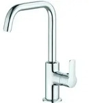Kludi Pure&easy Waschtischarmatur 370230565 chrom, DN 15, schwenkbarer Auslauf, mit