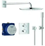 Grohe Grohtherm Unterputz-Duschsystem 34730000 chrom, mit Unterputz-Thermostat,