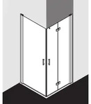 Kermi Diga Eckeinstiegsh&auml;lfte Pendel-Faltt&uuml;r DI2CR09320VPK 93x200cm, silber