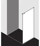 Kermi Nica Seitenwand 1-tlg. NITWR11020VAK 110x200cm, silber hochglanz, ESG...