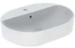 Geberit VariForm Aufsatzwaschtisch 500777012 wei&szlig;, 60x45cm, mit Hahnlochbank,