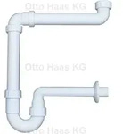 HAAS Raumsparsiphon Waschtisch Waschbecken 4832 Geruchsverschluss, DN 32, Ablauf