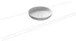Kaldewei Miena Waschtisch-Schale 909306003711 ohne &Uuml;berlauf, 45 cm, weiss matt