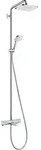 hansgrohe Croma E Showerpipe 27687000 chrom, 1jet mit Wannenthermostat