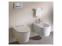 Geberit One Wand-Tiefspül-WC 500202011 mit WC-Sitz, weiß/hochglanzverchromt,