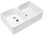 Villeroy & Boch Doppelsp&uuml;lbecken O.novo 63320001 89,5 x 22 x 50 cm, mit &Uuml;berlauf,
