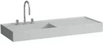LAUFEN Kartell Waschtisch 8133327591581, 120x46cm, grau, Ablage rechts, 3