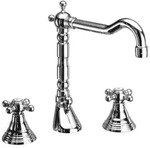 Herzbach Anais Classic Armatur 32422000201 chrom, Kreuzgriffe, mit...