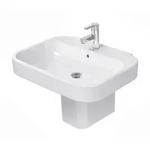 Duravit Happy D.2 Waschtisch 2316650000 65 x 50 cm, weiss, 1 Hahnloch