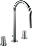 LAUFEN Kartell 3-Loch-Waschtisch-Armatur H3123330042201, ohne Ablaufg., schwenkbar,