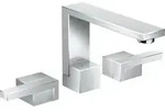 hansgrohe Axor Edge 3-Loch-Waschtischarmatur 46051000 chrom, Diamantschliff, mit