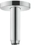 hansgrohe Deckenanschluss S 100mm 27393000 chrom, 100 mm, Rosette rund, DN 15, G 1/2"