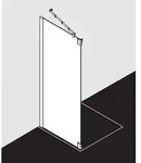 Kermi Pasa XP Seitenwand f Pendelt&uuml;r 1-fl. und Festfeld PXTFL100181AK 100x185cm,