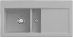 Villeroy und Boch Subway 60 Einbausp&uuml;le 677001SM links, mit Ablaufgarnitur,