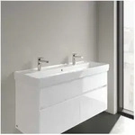 Villeroy & Boch Collaro Waschtisch 4A33C4R1 weiss c-plus, mit Hahnloch und...