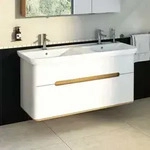 VitrA Sento Waschtisch-Unterschrank 61187 130 x 48 x 66,5 cm, Wei&szlig; Matt, Dekor,