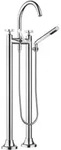Dornbracht Vaia Wannen-Zweigriff-Armatur 25943809-00 chrom, mit Brausegarnitur