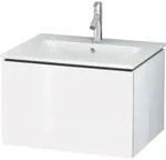 Duravit L-Cube Waschtischunterbau LC614008585 Wei&szlig; Hochglanz, 62x40x48,1cm, 1 Auszug