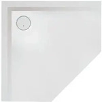 Hoesch Muna Mineralguss-5-Eck-Duschwanne 4219.010 90 x 90 x 3 cm, wei&szlig;, aus...