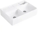Villeroy und Boch Sp&uuml;lstein Doppelbecken 632391RW Ablaufgarnitur,...