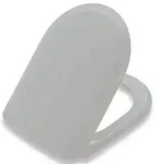 Pressalit WC-Sitz 104052-B33999 manhattan, Festscharnier B33, Edelstahl, mit Deckel,