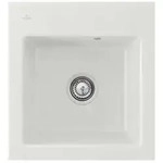 Villeroy und Boch Subway 45 XS Einbausp&uuml;le 678101SM mit Ablaufgarnitur, 475 x...