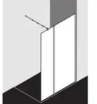 Kermi Xb Glasanlage XBWIW08020VAK 78-80x200cm, silber hochglanz, ESG klar