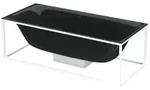 Bette BetteLux Shape Freistehbadewanne 3452-056 180x80x45cm, schwarz, schwarz