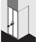 Kermi Liga Pendelt&uuml;r in Nische LIPTD070181PK 70x185cm, silber mattglanz, ESG...