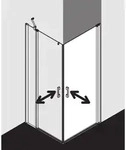 Kermi Pega Pendelt&uuml;r-Eckeinstiegsh&auml;lfte PE1ER10020VYK 100x200cm, silber...