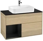 Villeroy und Boch Finion Waschtischunterschrank G362PDPC 100cm, Abdeckplatte...
