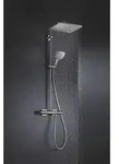 Grohe Rainshower Duschsystem 26649000 chrom, mit Aufputz-Thermostat, Duscharm...