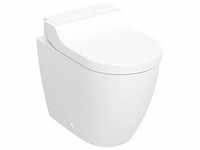 Geberit AquaClean WC-Komplettanlage 146310SI1 mit Stand-WC, tief, Glas weiß