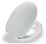 Pressalit 2000 WC-Sitz 124000-UN3999 Univertikalscharnier UN3, Edelstahl, wei&szlig;, mit