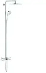 Grohe Rainshower Duschsystem 26657000 chrom, mit Aufputz-Thermostat, Duscharm...