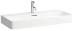 LAUFEN Val Waschtisch H8102877571081 mit &Uuml;berlauf, mit 3 Hahnloch, wei&szlig; matt,