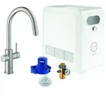 Grohe Blue Professional Sp&uuml;ltisch-Einhebelmischer 31325DC2 supersteel, Starter Kit,