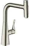 hansgrohe Metris Select K&uuml;chenarmatur 73822800 mit Ausziehbrause, 2jet,