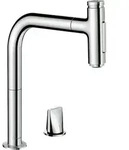 hansgrohe Metris Select 2-Loch-K&uuml;chenmischer 73819000 chrom, 2jet,...