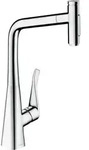 hansgrohe Metris Select M71 K&uuml;chenarmatur 73820000 mit Ausziehbrause, 2jet,...