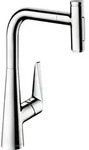 hansgrohe Talis K&uuml;chenarmatur 72823000 chrom, Ausziehbrause, 2jet