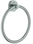 Grohe Essentials Handtuchring 40365DC1 supersteel, verdeckte Befestigung